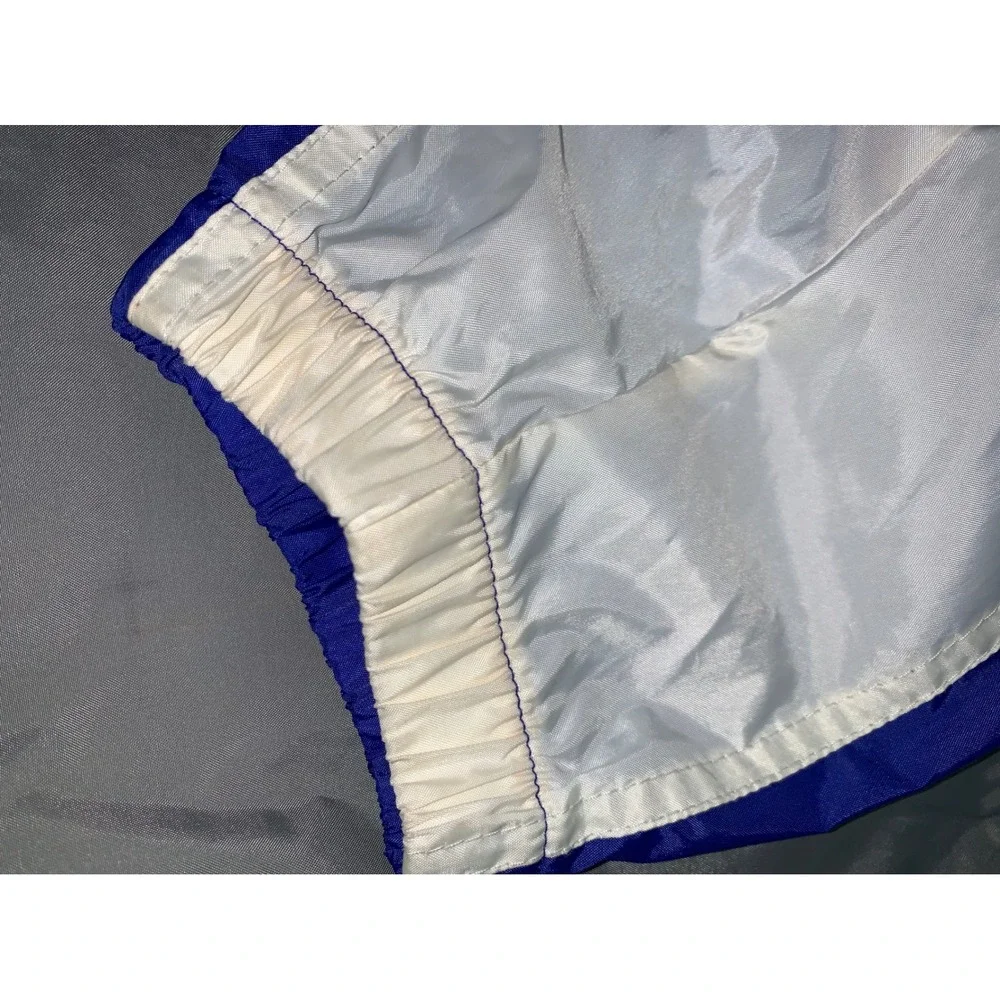 Vintage 90s Nike Windbreaker‎ Jacket XL Blue White Grey Colorblock Half Zip Hood